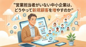 営業担当者がいない中小企業は、どうやって新規顧客を増やすのか